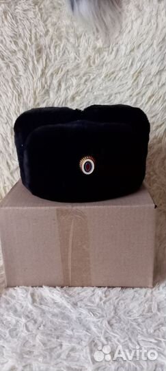 Мужская шапка-ушанка, меховая из овчины