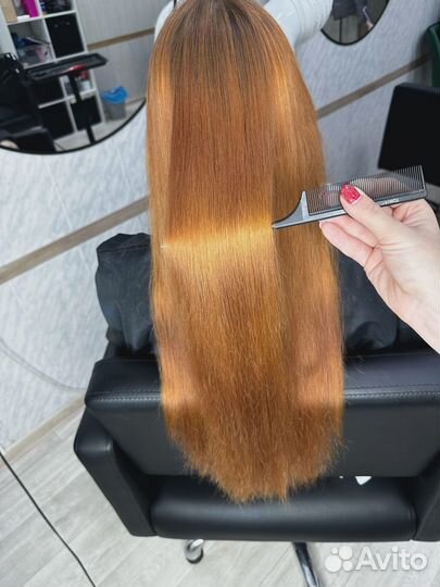 Кератиновое выпрямление волос модель