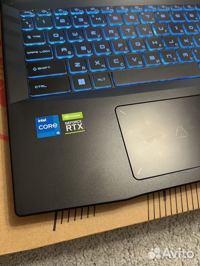 Игровой ноутбук MSI rtx 3050ti