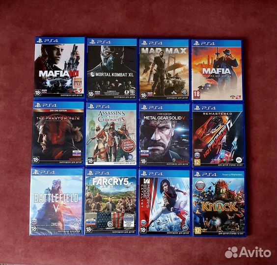 Игры для приставок ps4