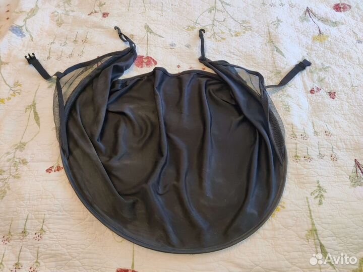 Универсальный козырёк от солнца на коляску, черный