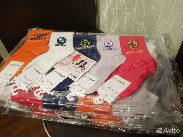 Носки эмблемы машин bmw, bentley
