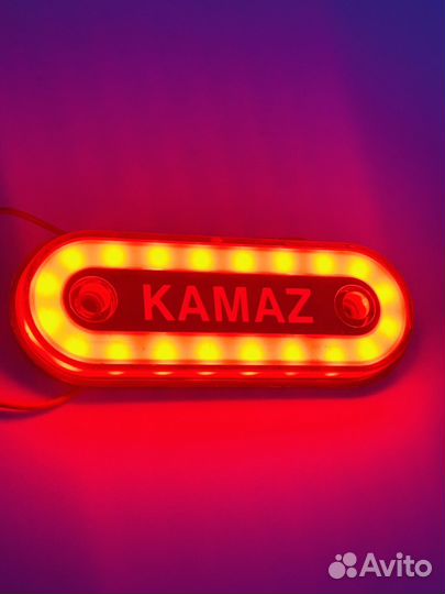 Указатель габаритов камаз красный12-24V