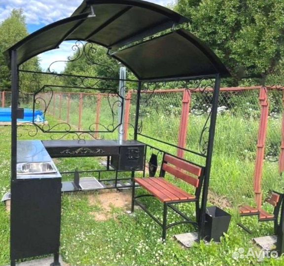 Мангальная зона лофт