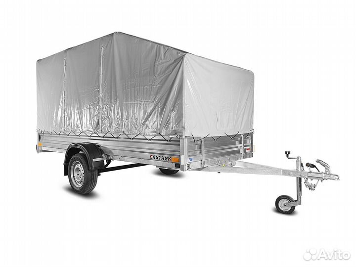 Прицеп Спутник Expert ZN 2613-33 оцинк. (Тент и Ду