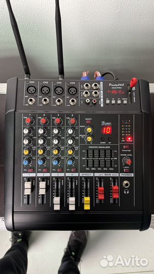 Профессиональный Активный микшерный пульт PMX402S