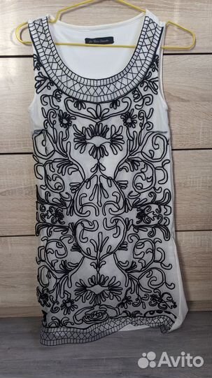 Летнее вечернее платье 42 La reine blanche мини