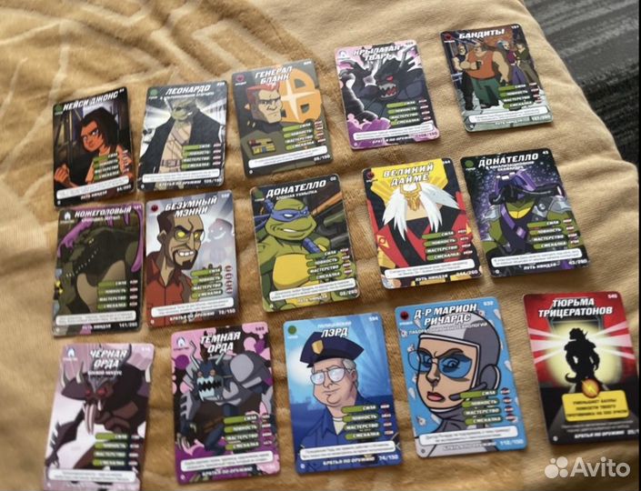 Карточки черепашки ниндзя