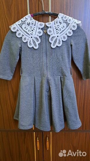 Школьный фартук+платье 116