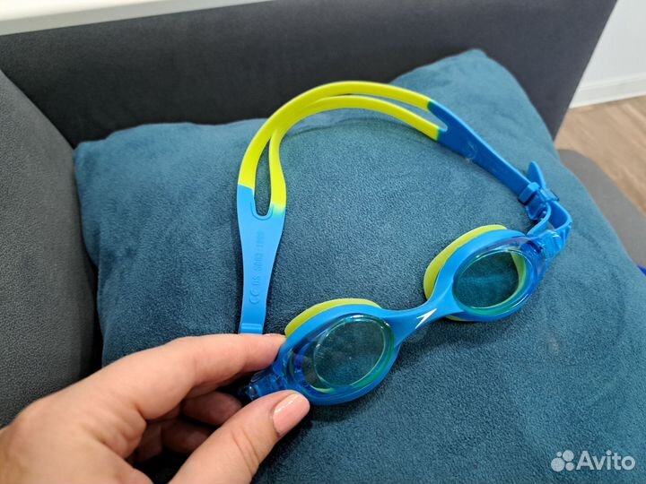 Шапочка для плавания детская и очки
