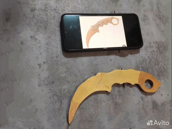 Керамбит голд из стандофф 2