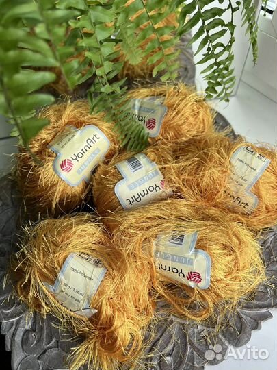 Пряжа новая травка акрил