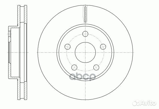 Диск тормозной вентилируемый G-brake GR-02256