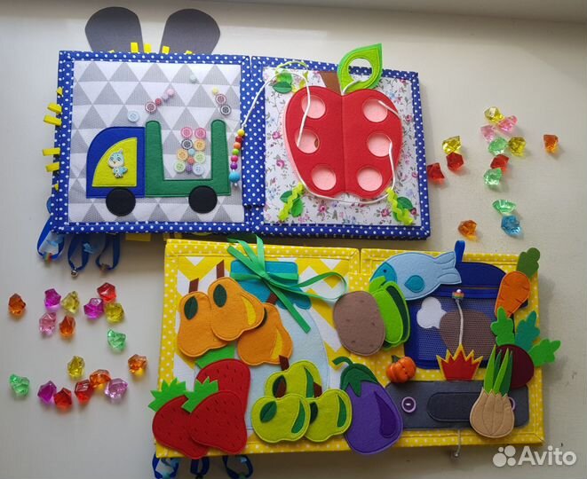 Развивающая книга из фетра