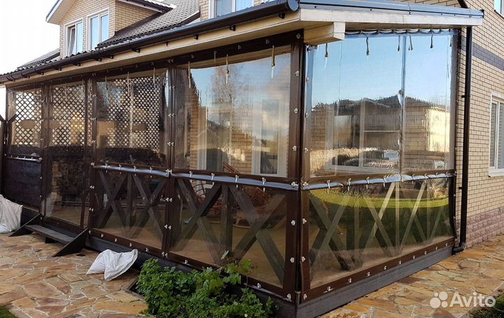 Мягкие окна для беседок, террас, летних кафе