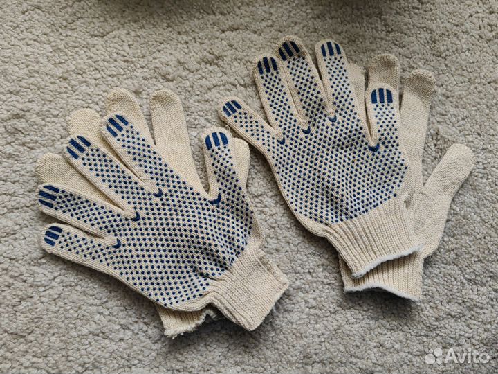 Перчатки х/б с пвх напылением/Перчатки обливные