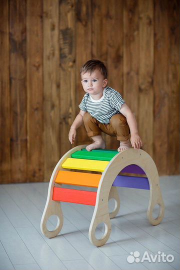 Радуга качалка детская