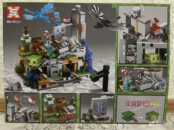 Конструктор майнкрафт Горная пещера 1013-1