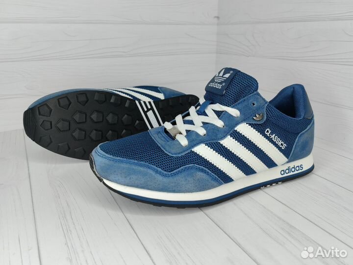 Кроссовки Adidas CL-assics синие 44р