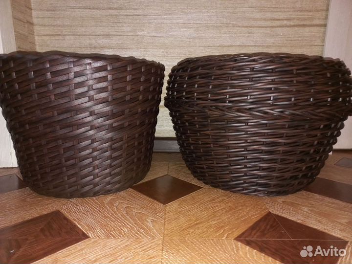 Горшки из ротанга