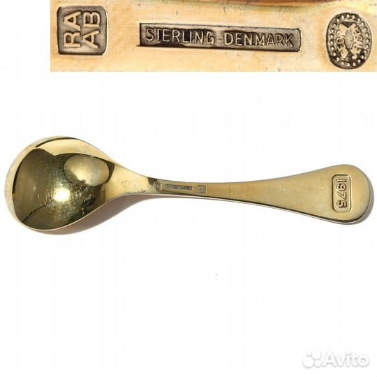 Коллекционная ложка, G. Jensen, 1975год, серебро