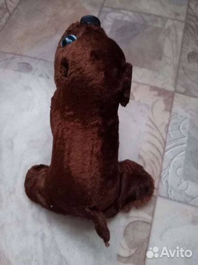 Игрушка заводная собака СССР