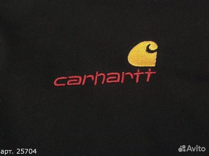 Худи Carhartt double logo Черное