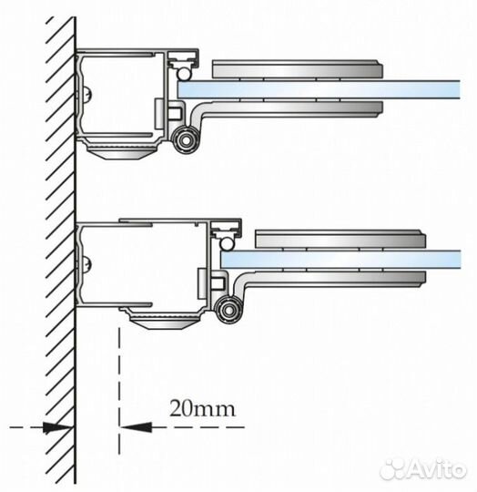 Душевая дверь Burlington Hinged Door C20+C16