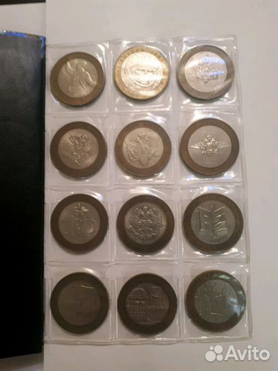 10р Биметалл коллекция 72шт (все разные)