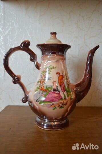 Кофейник Пастушка фарфор СССР