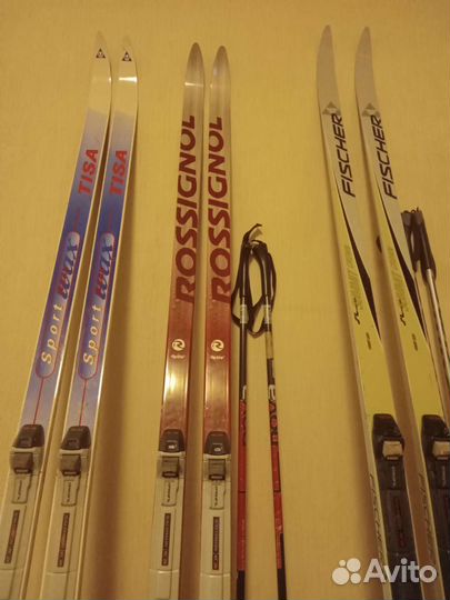 Лыжи беговые fisher, rossignol, tisa