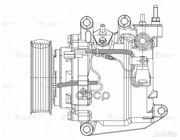 Компрессор кондиционера honda civic 4D/5D 1.8 06