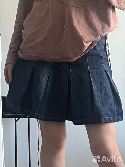 Юбка джинсовая мини
