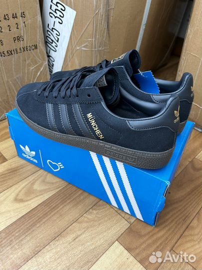 Кроссовки adidas munchen navy замш синие 42