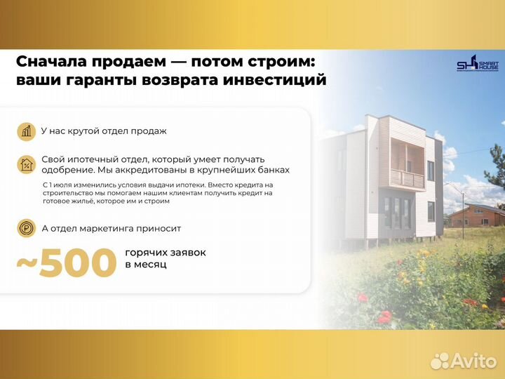 Инвестиции в готовый бизнес 35% год