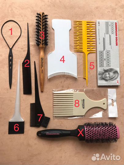 Парикмахерские расчески брашинги кисти