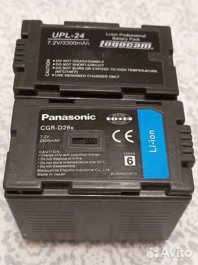 Panasonic CGR-D28s Logocam UPL-24 аккумулятор