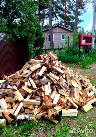 Дрова колотые Береза