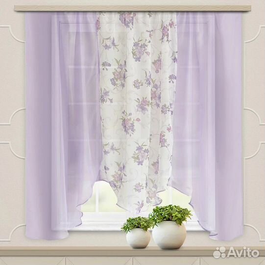 Тюль Witerra Альби на ленте, 270х160 см, 1 шт., си