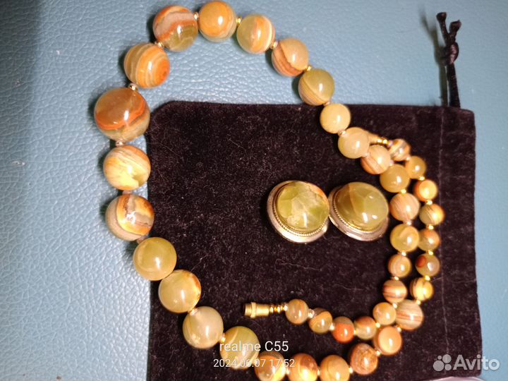 Серьги, бусы, кольца серебро