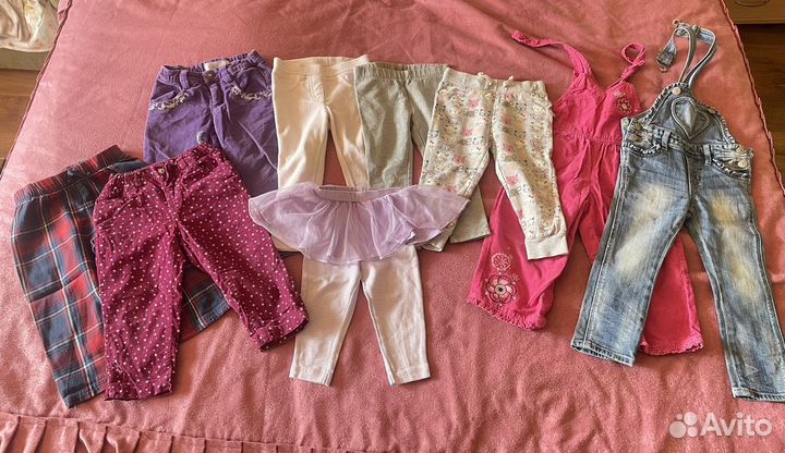 Пакет вещей для девочки 80-86-92