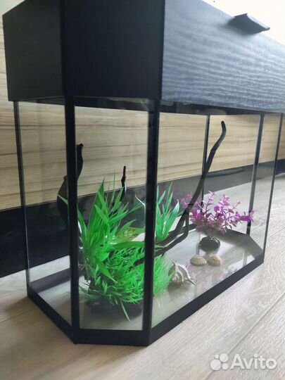 Готовый Аквариум AquaTerra 15л Панорамный