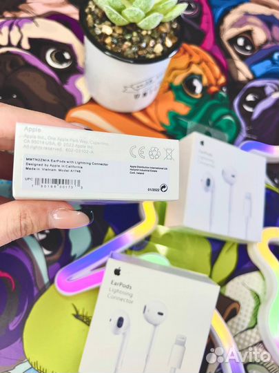 Наушники apple проводные lightning