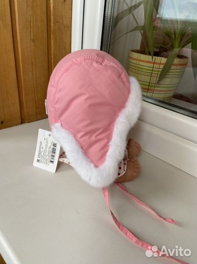 Шапка зимняя для девочки 44 размер