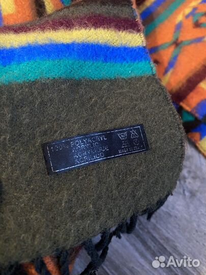 Акриловый итальянский шарф с геометрическим узором