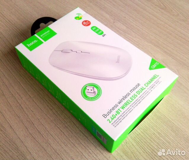 Мышь Hoco GM15 (Bluetooth + USB, 2.4Гц, 10м)