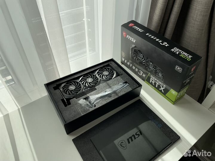 Видеокарта MSI RTX 3070 Ventus 3X OC 8GB