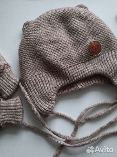 Шапка и варежки Р 42 -44