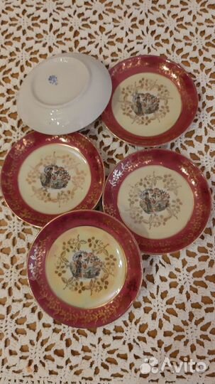 Фарфоровые тарелки, чайные чашки гдр