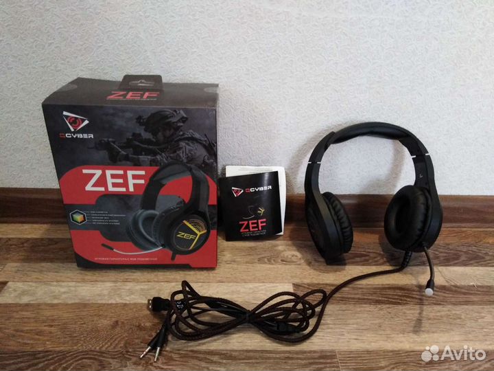Игровые наушники ZEF qcyber